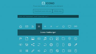 icones em puro css para baixar