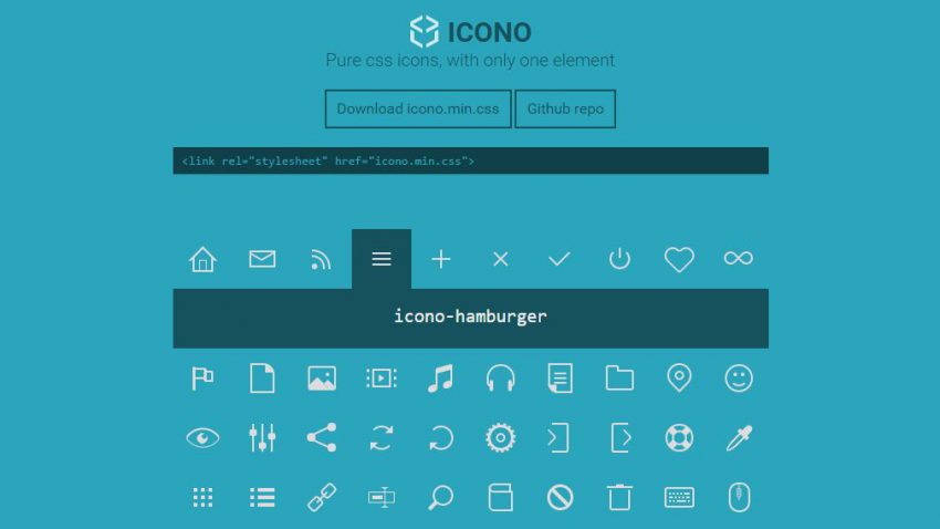 icones em puro css para baixar