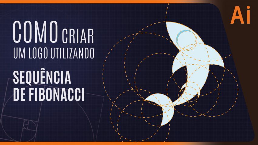 passo a passo criação de logo no illustrator com proporção áurea baseado em Leonardo Fibonacci