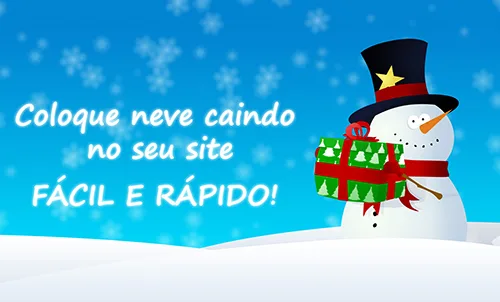 Aprenda a colocar flocos de neve caindo no seu site para comemorar o natal