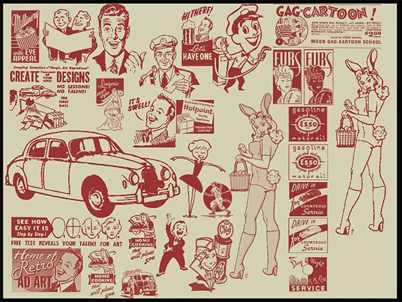 Brushes para Phtoshop estilo retro e vintage para download, site de design bons tutoriais (3)