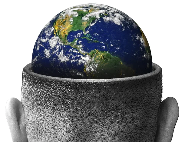 Aprenda de uma forma fácil criar uma cena surrealista no Photoshop de um planeta terra dentro da cabeça de um homem (9)