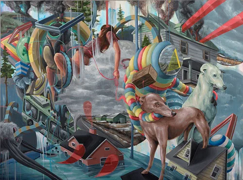 Arte surrealista de Pat Perry, a arte que comina o mundo natural com o mundo urbano (1)