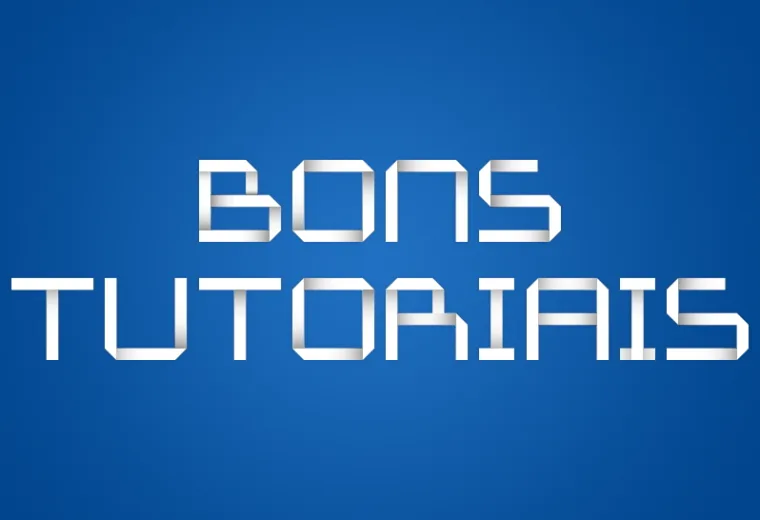 Efeito de texto no Photoshop de letras como se fossem papéis dobrados, muito fácil e rápido (4)