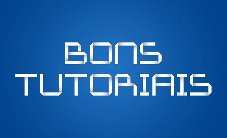 Efeito de texto no Photoshop de letras como se fossem papéis dobrados, muito fácil e rápido (4)