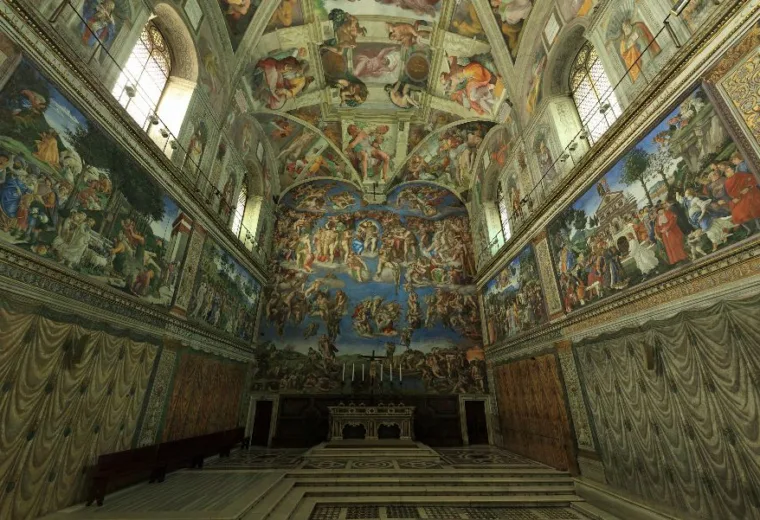 Conhece a Capela Sistina? ainda não, então conheça aqui! faça um tour virtual por ela.