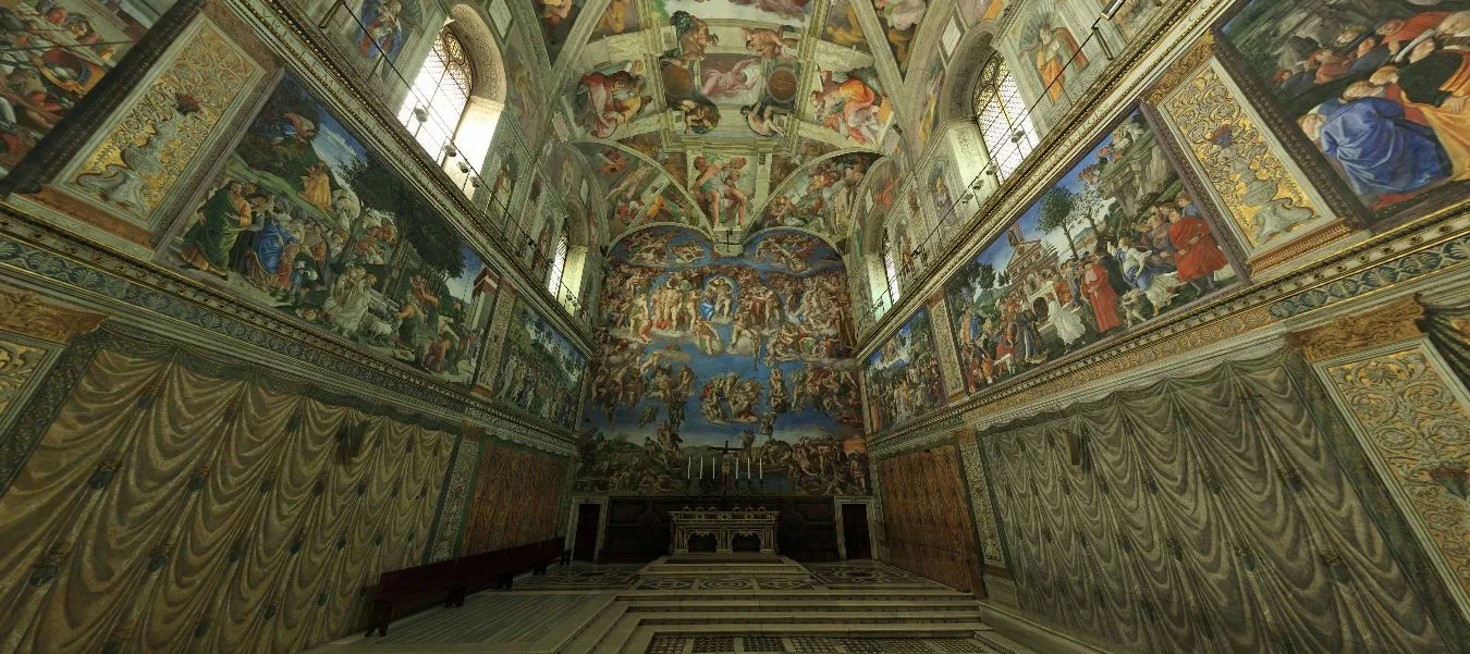 Conhece a Capela Sistina? ainda não, então conheça aqui! faça um tour virtual por ela.