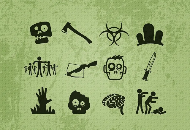 Pack de ícones estilo zumbi para usar livre (2)