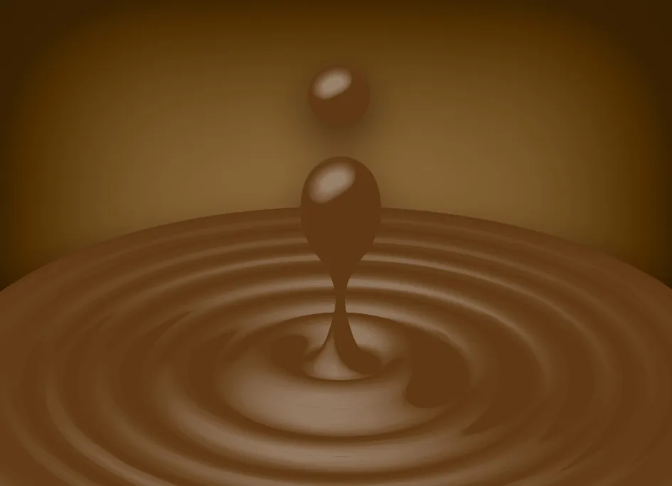 Aprenda a fazer um efeito 3D de um pingo de chocolate no Illustrator de uma forma bem fácil