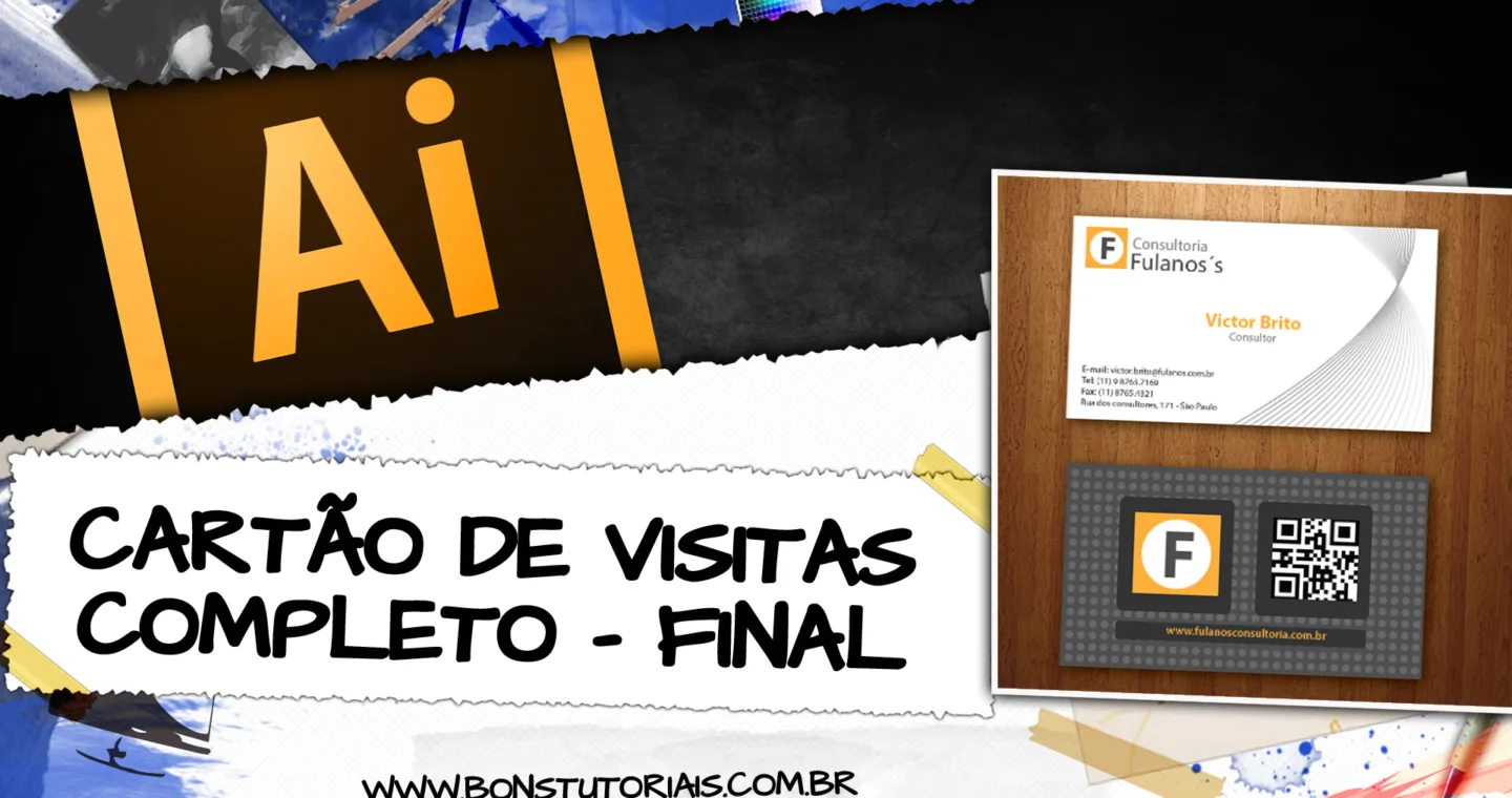 Ultima vídeo aula de como criar o seu cartão de visitas completo no Illustrator sem nenhum lenga lenga, só o necessário para você aprender em imprimir o seu!