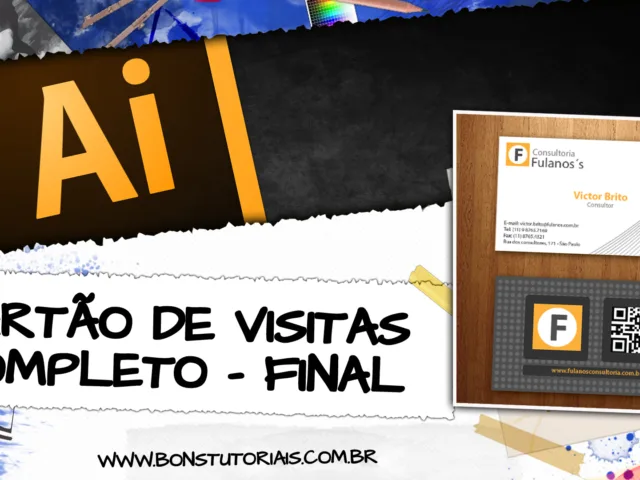 Ultima vídeo aula de como criar o seu cartão de visitas completo no Illustrator sem nenhum lenga lenga, só o necessário para você aprender em imprimir o seu!