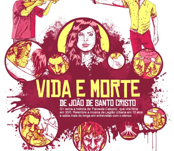 Ilustrações feitas para representar atos do filme Faroeste caboclo, criação G1 em parceria com o ilustrador Dalton Soares (10)