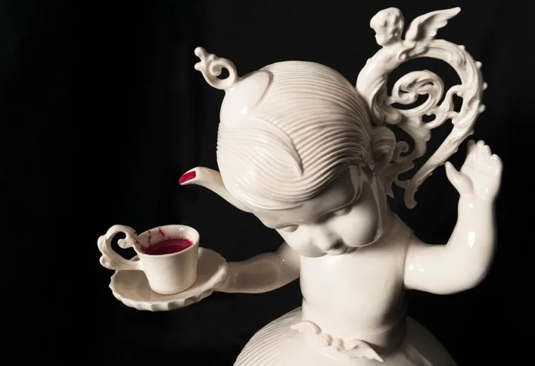 Esculturas pertubadoras e macabras de Maria Rubinke, artesanato e arte em porcelana, inspire-se - blog de design bons tutoriais (12)