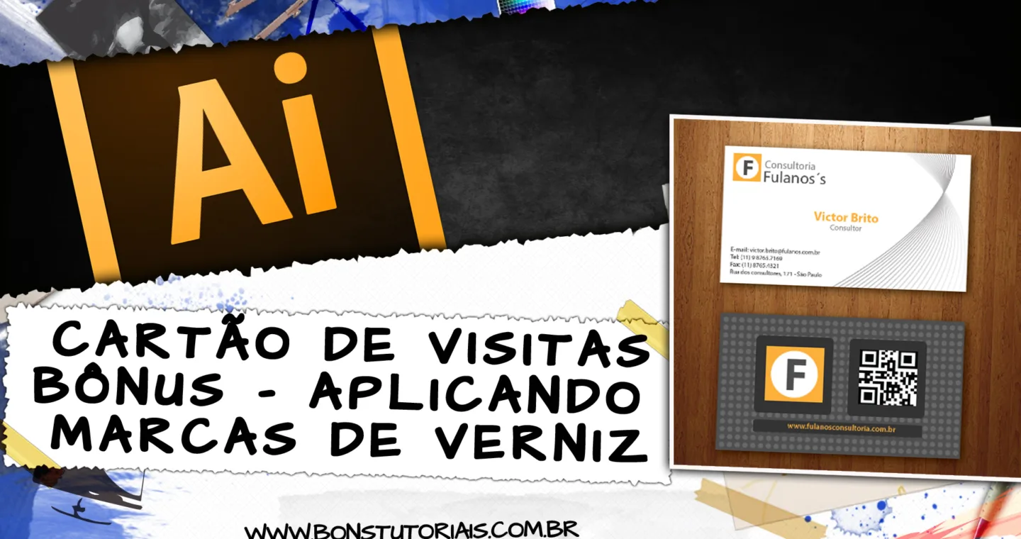 Ensinarei nesta aula bônus como você criar uma marca de verniz no seu cartão de visitas facilmente