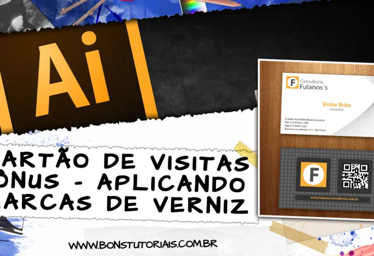 Ensinarei nesta aula bônus como você criar uma marca de verniz no seu cartão de visitas facilmente