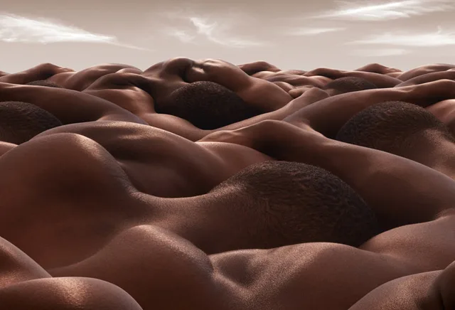 Paisagens e desertos feitos com corpos humanos, fotografia de Carl Warner (3)