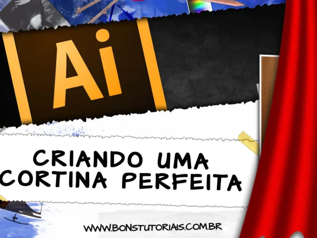dicas nesta vídeo aula para criar uma cortina no Illustrator, ou até uma capa