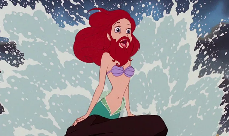 Princesas da Disney, Bigodes e Barbas