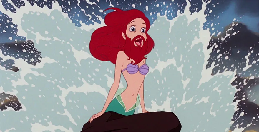 Princesas da Disney, Bigodes e Barbas