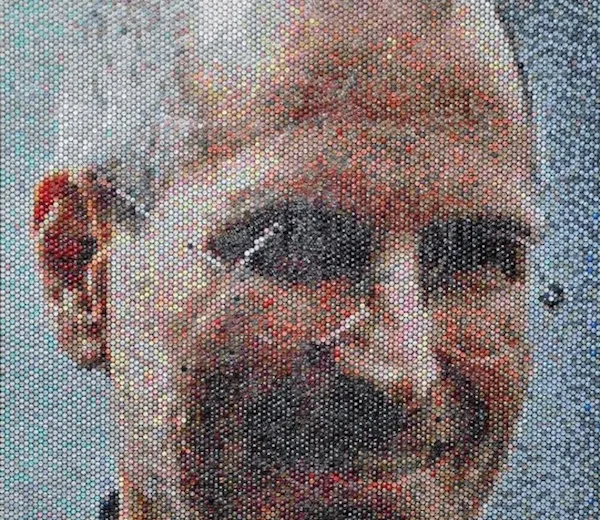 Belos retratos feitos em plástico bolha por Bradley Har (6)