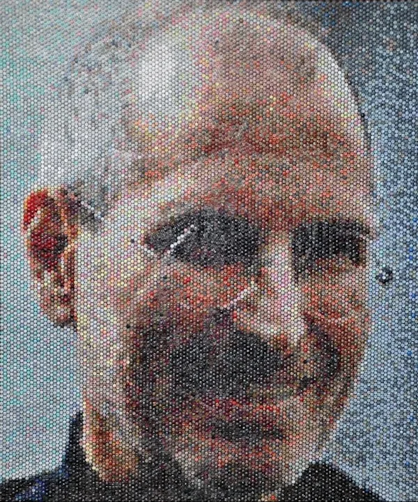Belos retratos feitos em plástico bolha por Bradley Har (6)