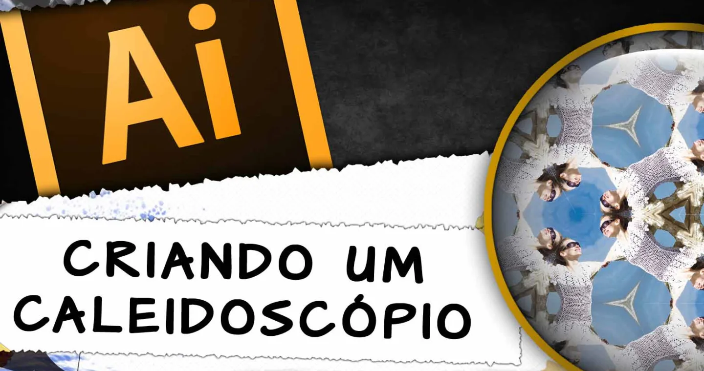 aprenda nesta vídeo aula como criar um belo caleidoscópio com o Illustrator