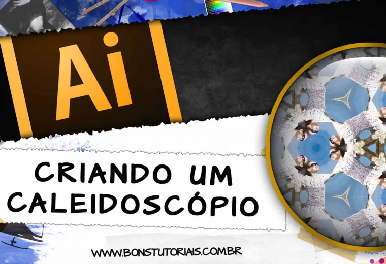 aprenda nesta vídeo aula como criar um belo caleidoscópio com o Illustrator