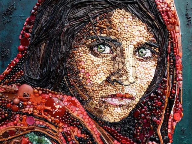 Pinturas recriadas por Jane Parkins com plástico (6)