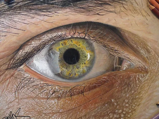 Desenhos realistas de olhos super criativos (2)