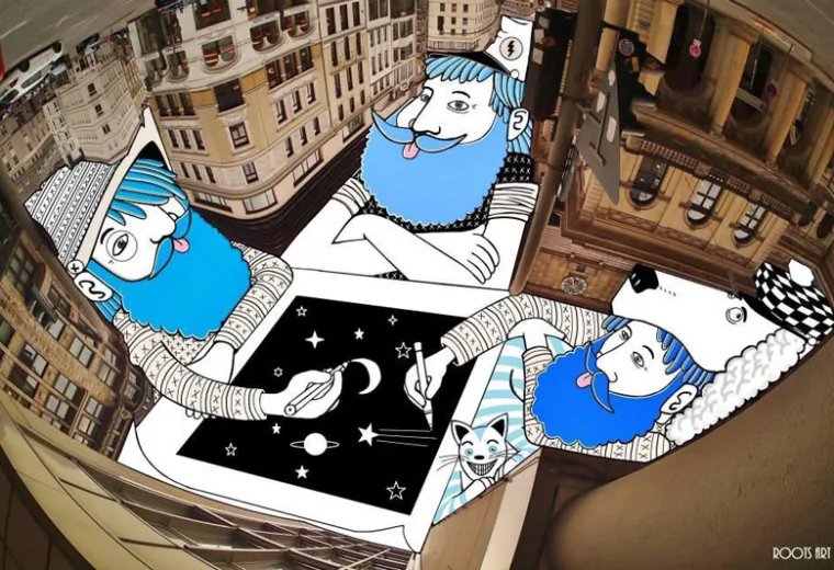 Ilustrações criativas feitas em fotografias por Thomas Lamadieu (4)