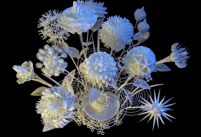 Flores criativas impressas em impressoras 3D (1)