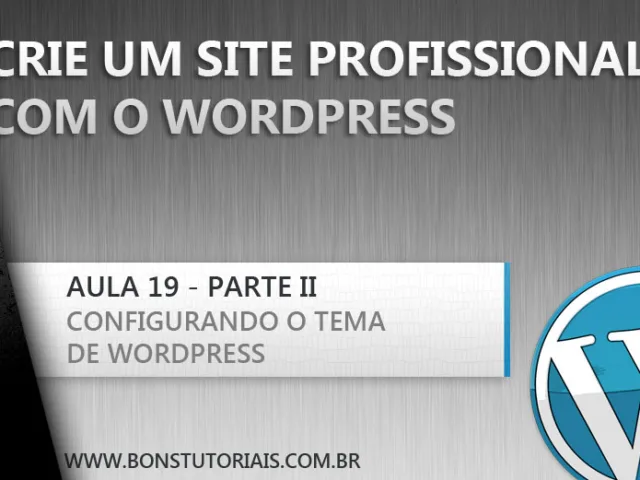 Como configurar meu tema de wordpress