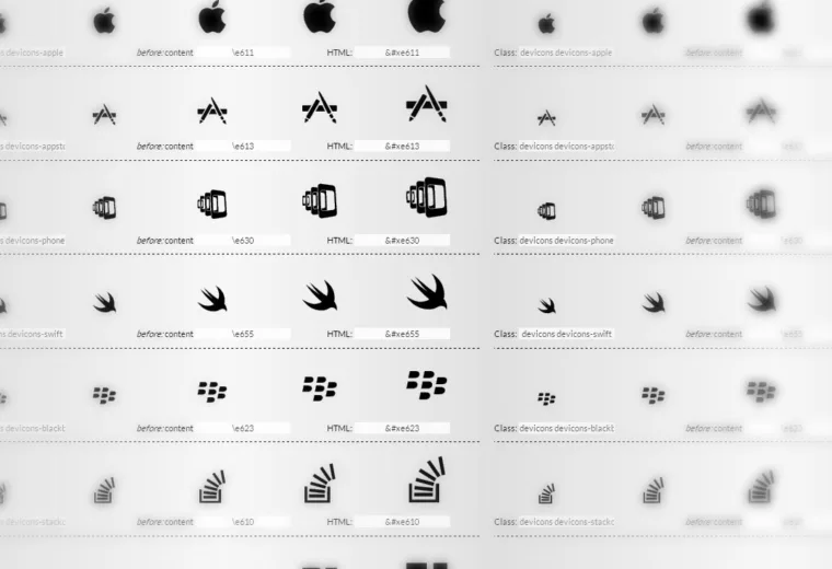 Devicons, ícones em svg para utilizar em seu site (2)