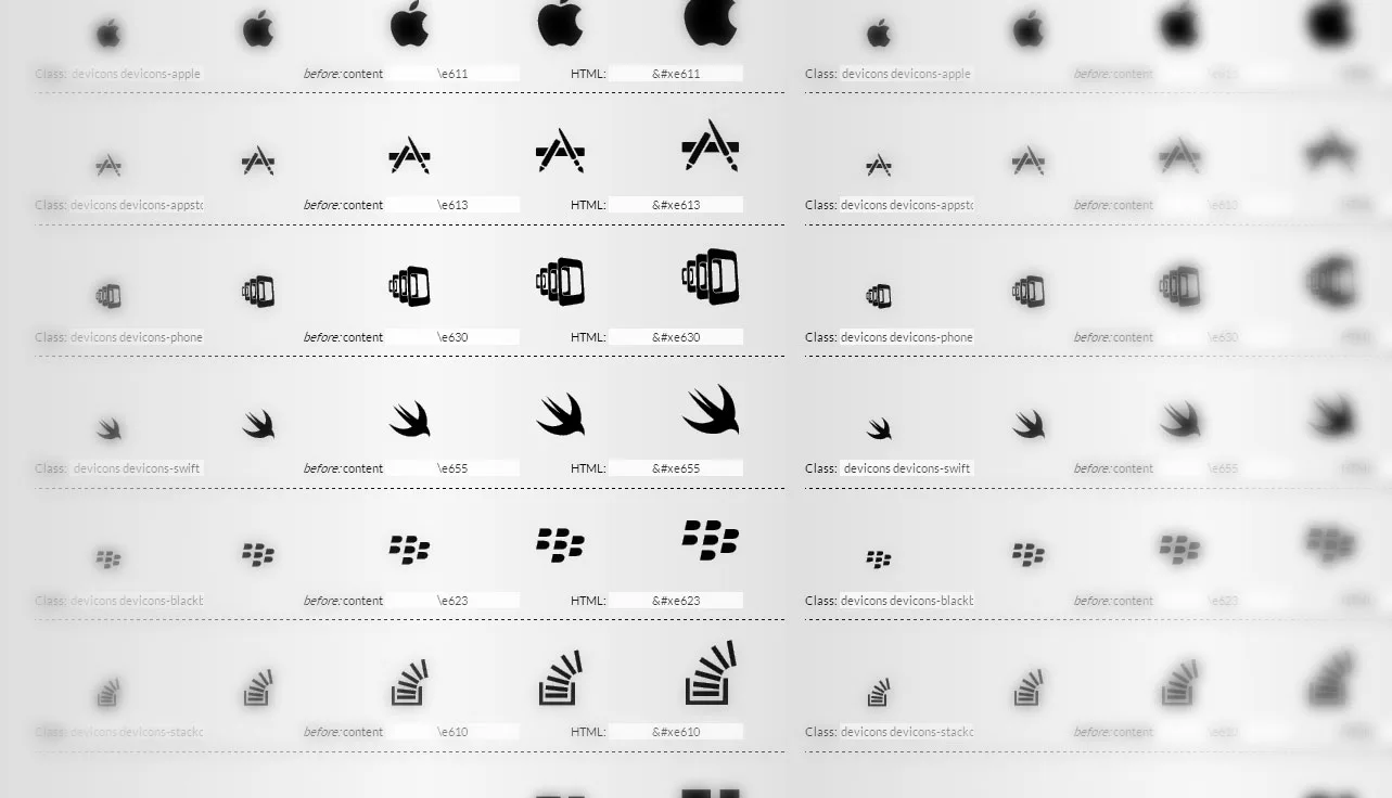 Devicons, ícones em svg para utilizar em seu site (2)