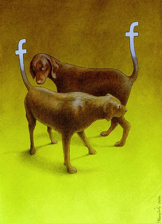 Ilustrações criativas sobre o facebook (4)