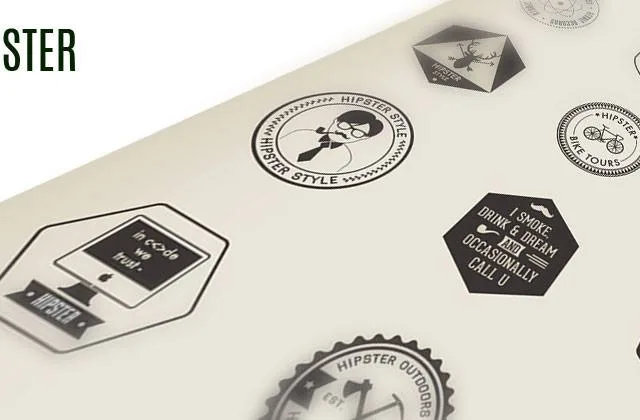 emblemas e logos hipster gratuitos para uso pelo pessoal do site de vetores Vecteezy (2)