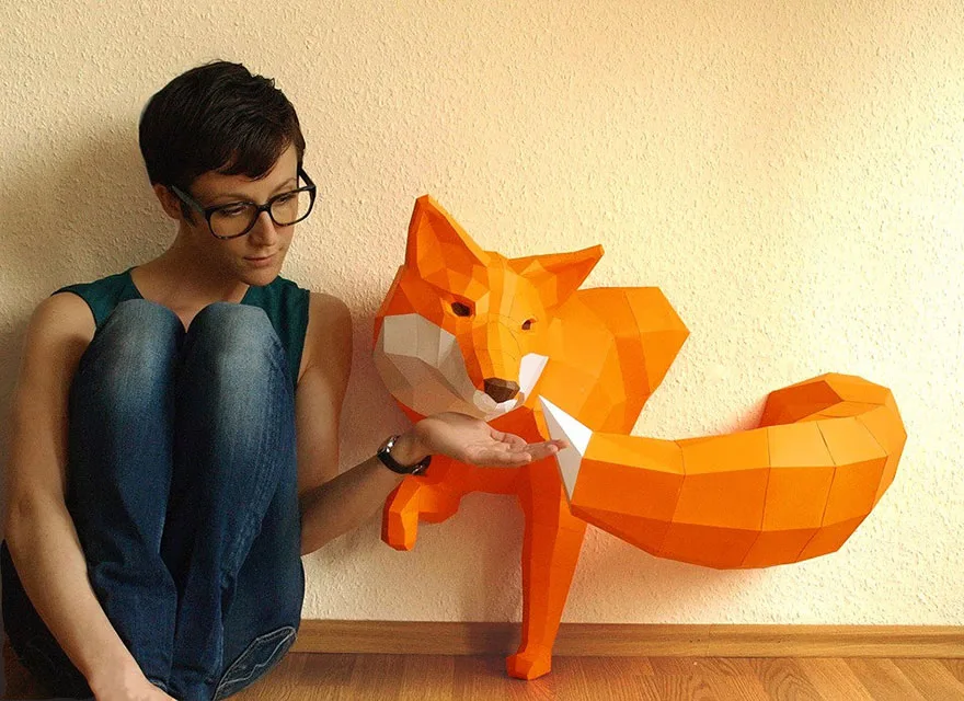 Esculturas geométricas de animais (7)