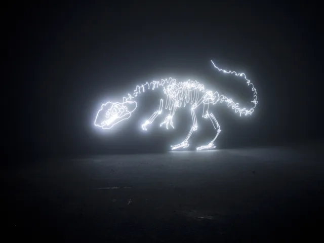 lighting painting criativos de dinossauro (1)
