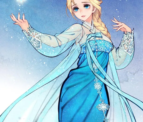 Desenhos da Disney recriados com traços asiáticos (1)