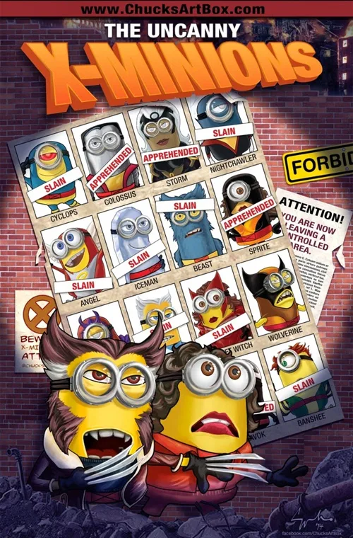Ilustrações criativas feitas com os Minons (12)