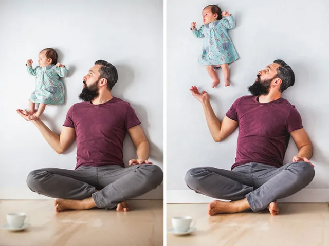 Fotografias criativas e divertidas de pai e filha (7)