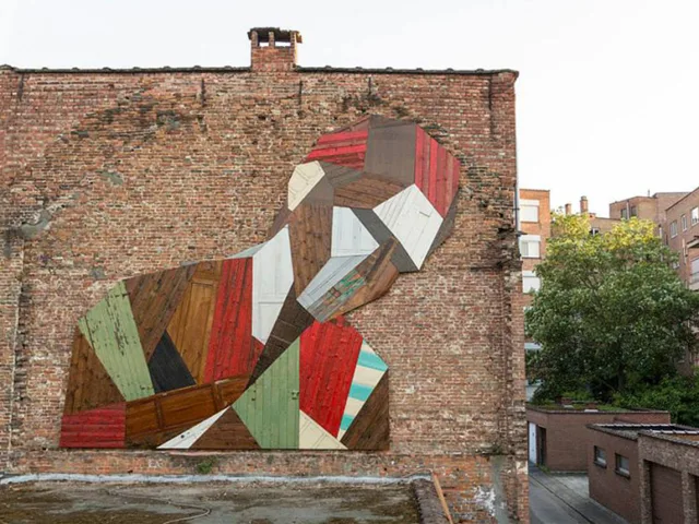 Arte urbana feita com madeira (4)