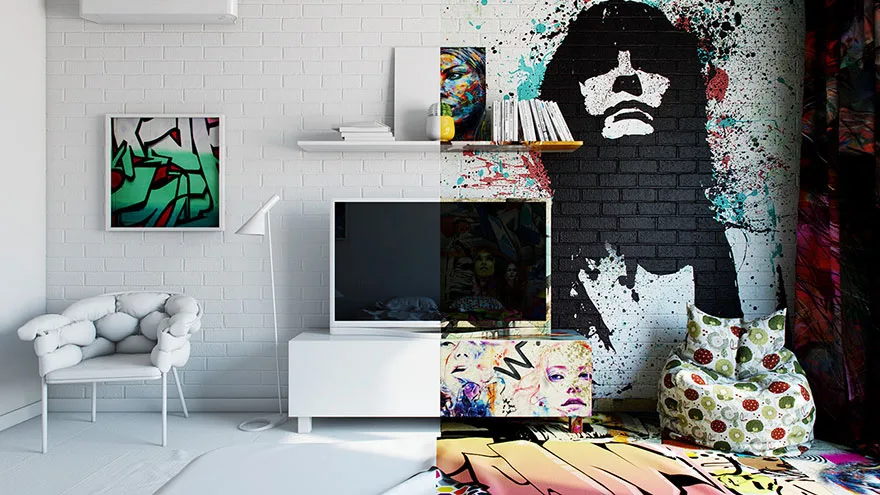 Arte urbana e minimalismo juntos (4)