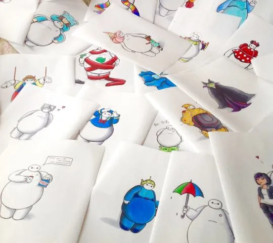 Baymax vestido como outros personagens da disney (10)