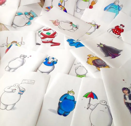 Baymax vestido como outros personagens da disney (10)