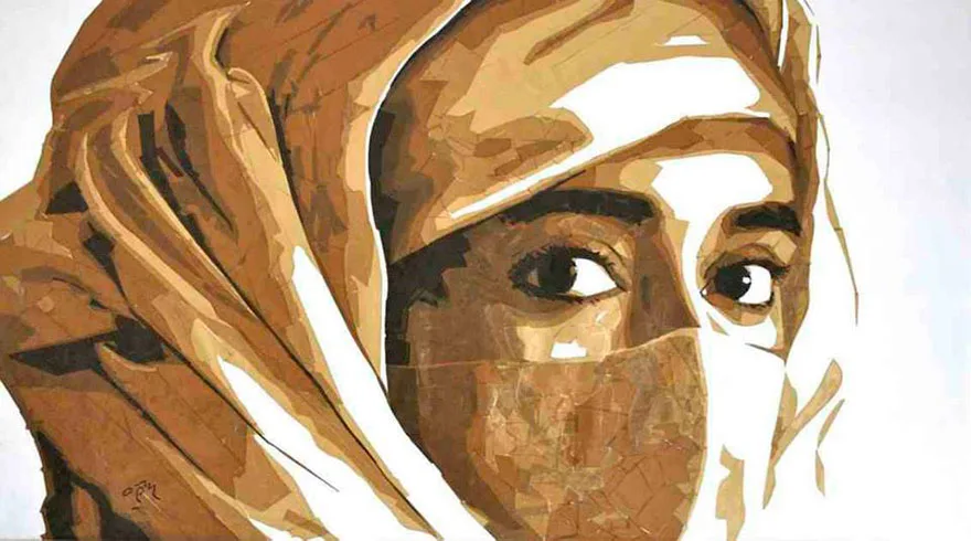 Obras de arte feitas de fita adesiva (7)