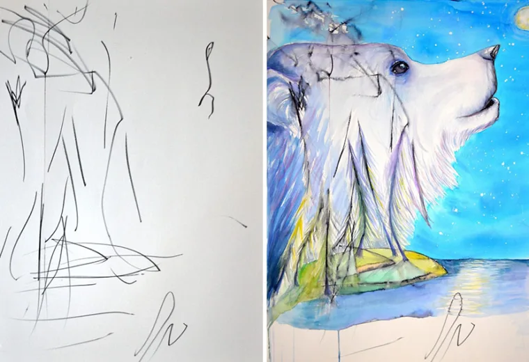 Desenhos feitos por mãe e filha (3)