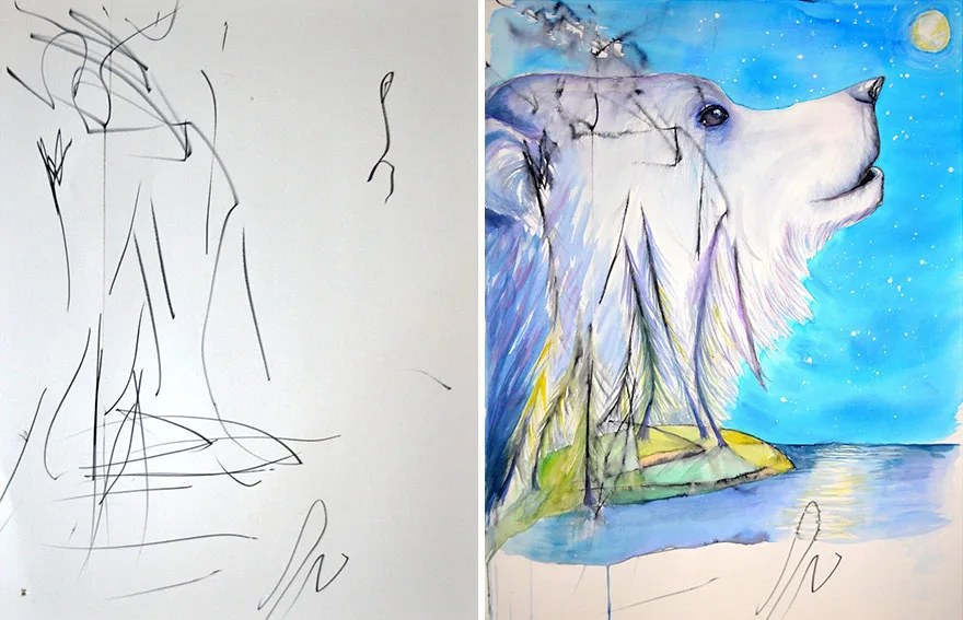 Desenhos feitos por mãe e filha (3)