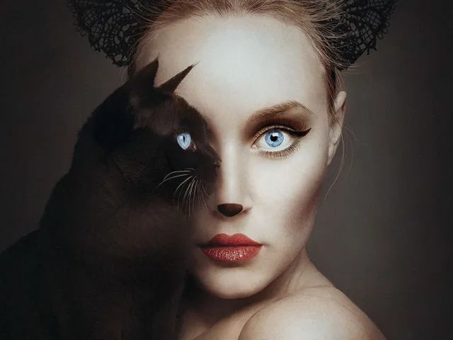 Fotografias criativas de humanos e animais (1)