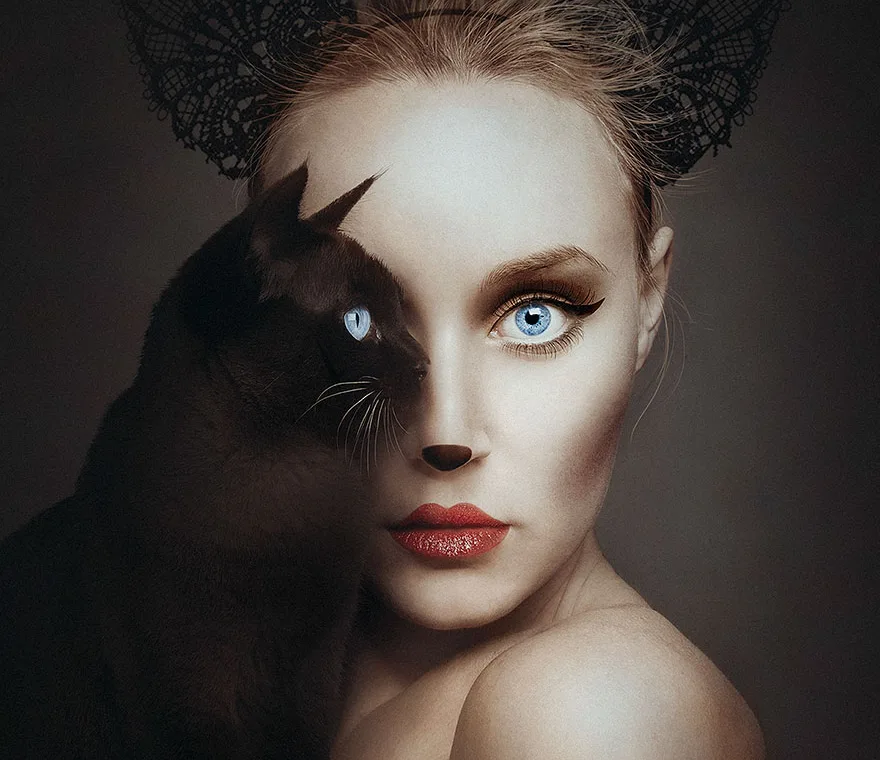 Fotografias criativas de humanos e animais (1)